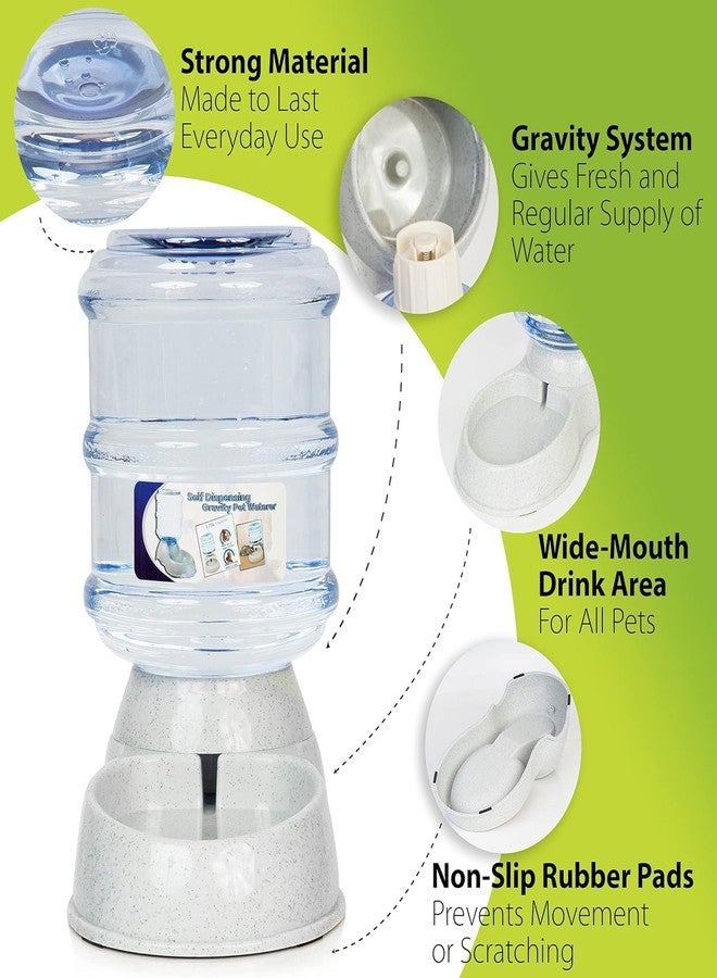 ZONETECH Pet Water Dispenser- Premium Quality Durable Self-Dispensing Gravity 3.7 Liters Capacity Suitable for Medium and Large-Sized Cats and Dogs - Image 4